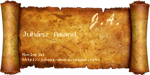 Juhász Amand névjegykártya